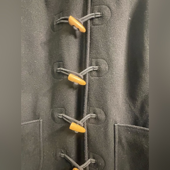 J.Crew wool blend coat women’s black with wood buttons‎ Size Medium - Picture 11 of 12